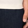 Detalle tejido crudo Camiseta cristiana Todavía en obras, detalle del tejido