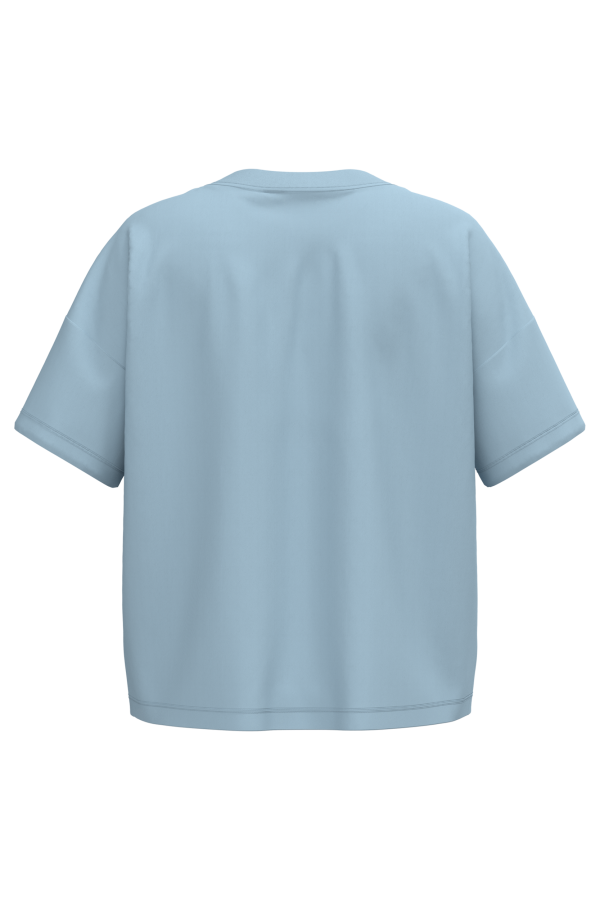 Fe d aqui mujer - espalda Camiseta cristiana Fe d'aquí para mujer, vista de espalda