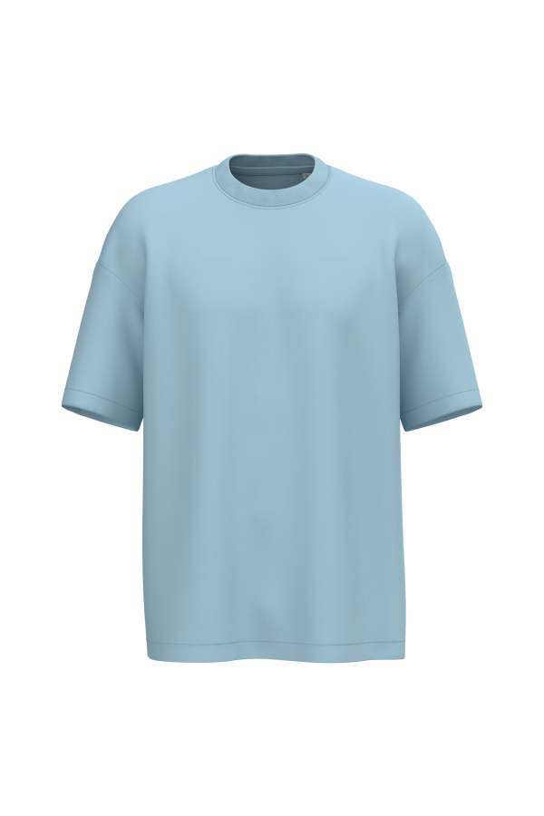 Fe d aqui hombre - frontal Camiseta cristiana Fe d'aquí para hombre, vista frontal - azul mediterráneo