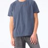 Fe d aqui washed navy - frontal hombre Camiseta cristiana Fe d'aquí azul lavado, vista frontal
