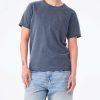 Fe d aqui washed navy - frontal mujer Camiseta cristiana Fe d'aquí azul lavado para mujer, vista frontal