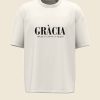 Camiseta cristiana GRÀCIA de algodón orgánico - colección Gràcia i Art