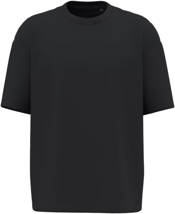 Camiseta De gracia lo recibisteis en negro, vista frontal sobre fondo transparente